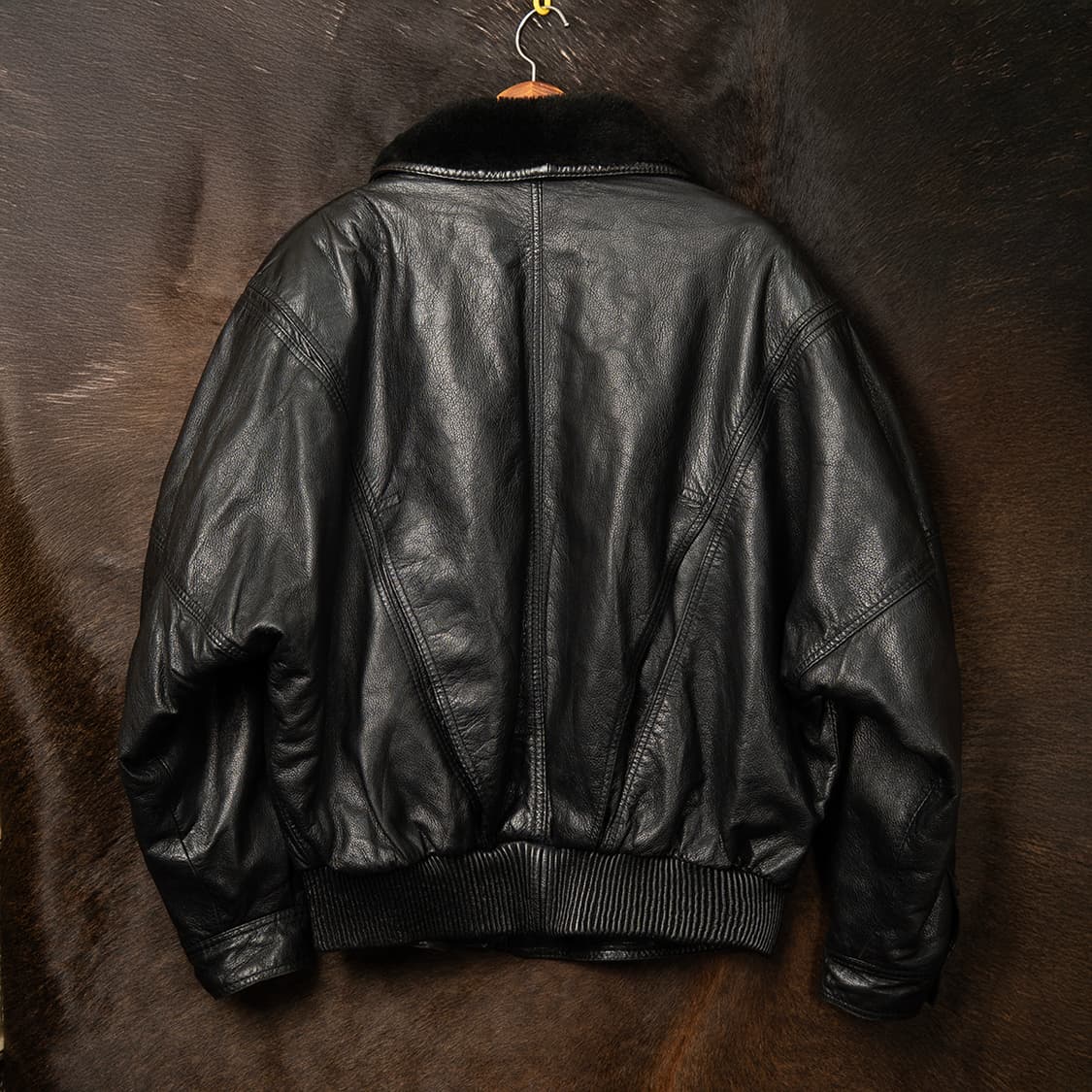 [115] 90s VERSACE 베르사체 레더 에비에이터 자켓  상품이미지2