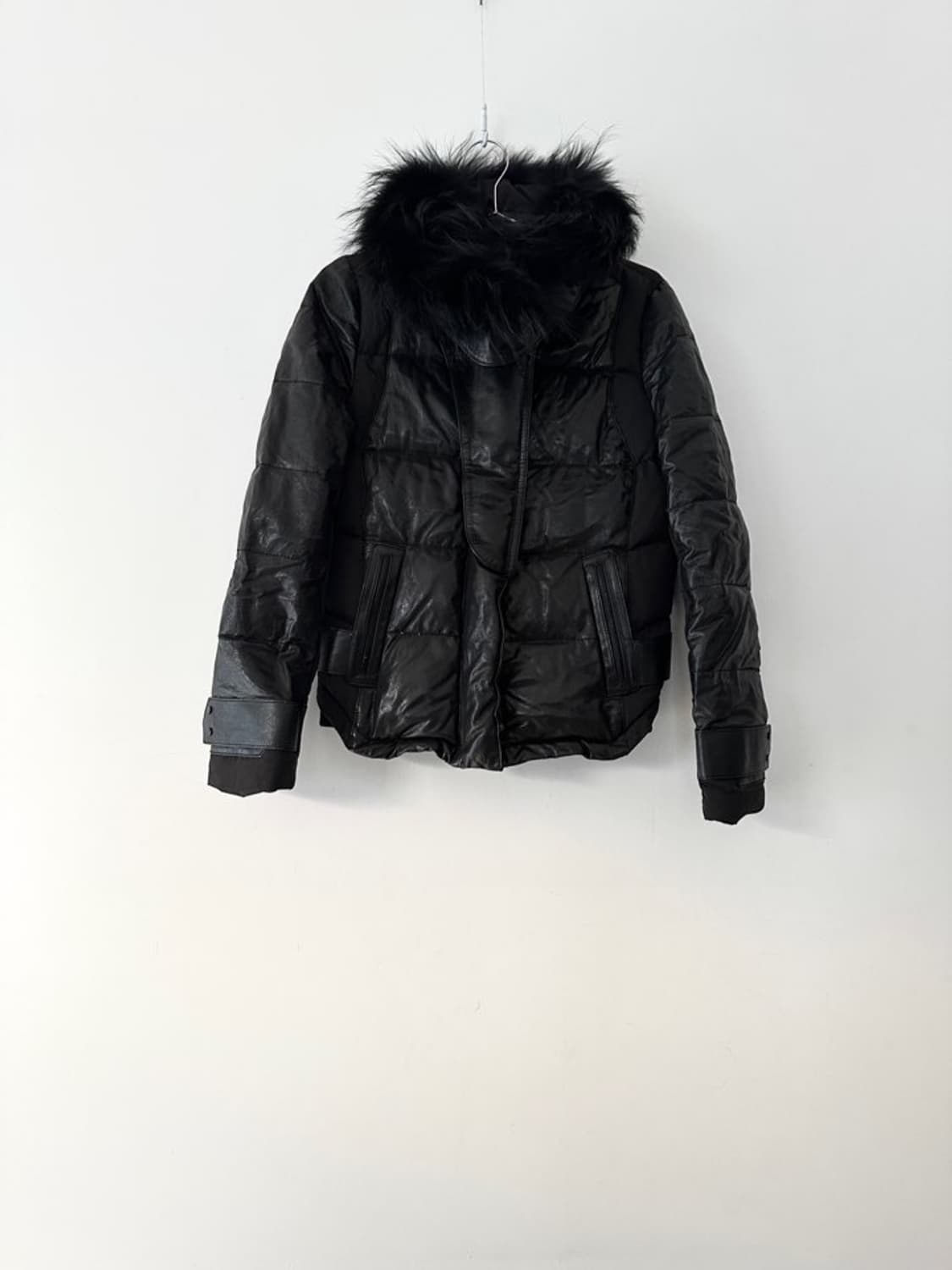 VOV gothic leather padded jacket / black 상품이미지1