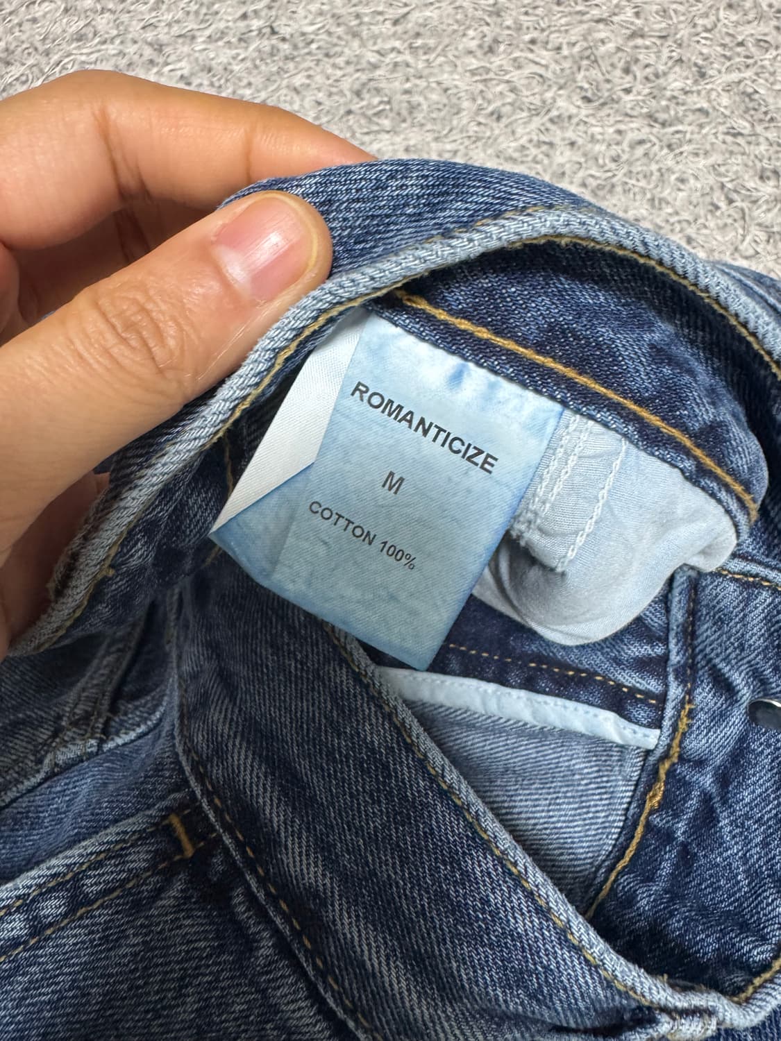 여성 로맨티사이즈 다트핀턱데님 중청m 상품이미지9