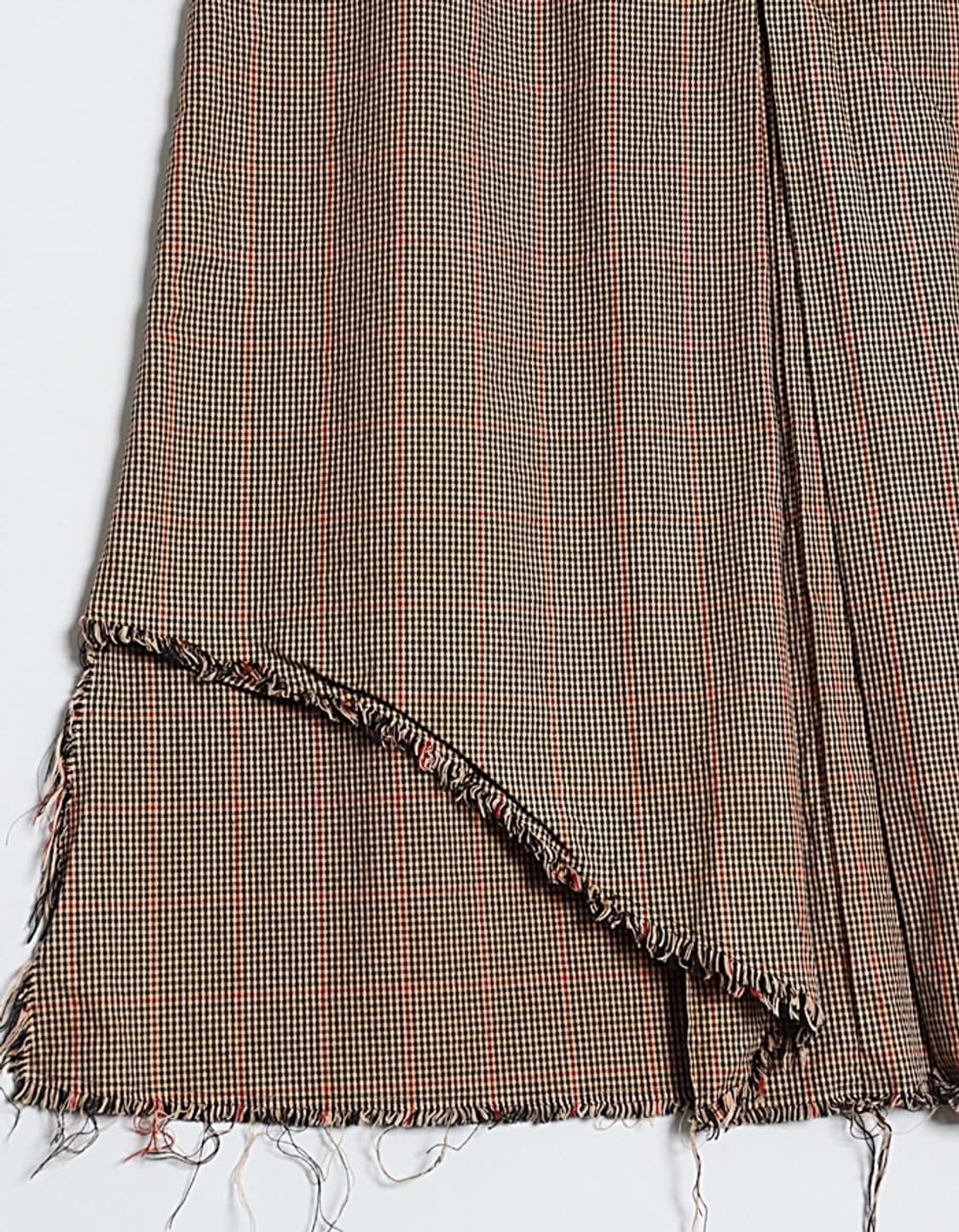 I.S. sunao kuwahara Cut-Off Check Skirt  상품이미지4