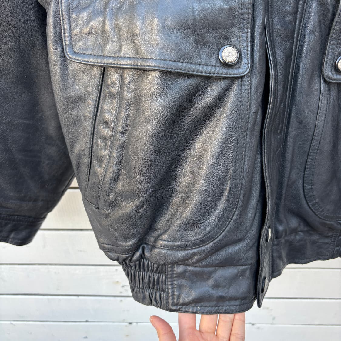 Vintage 빈티지 레더 가죽 자켓 상품이미지4