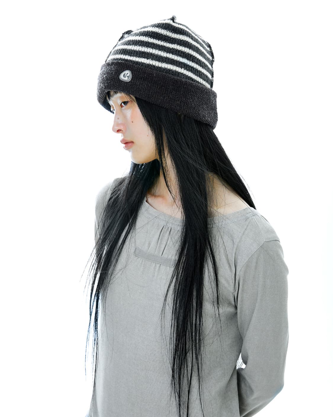 코이세이오 투웨이 셔링 원피스 라이트 카키  상품이미지2