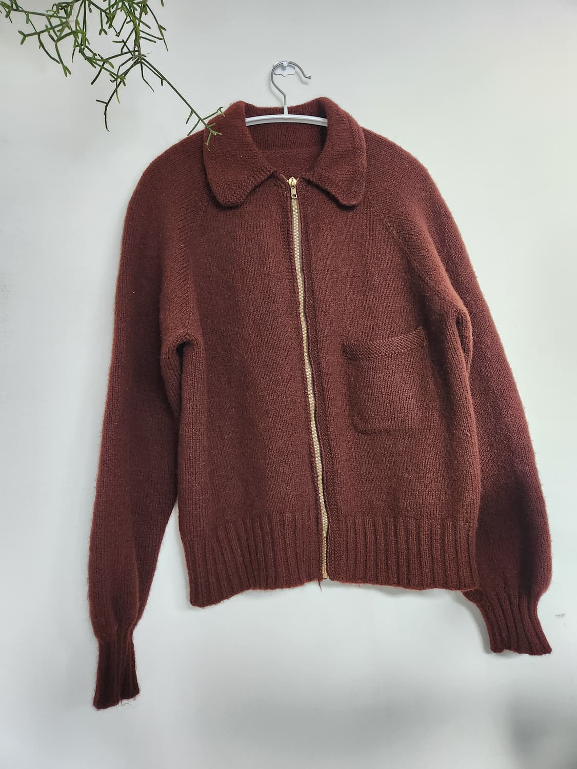 60s 헤비 울 집업 가디건(USAmade) 상품이미지4