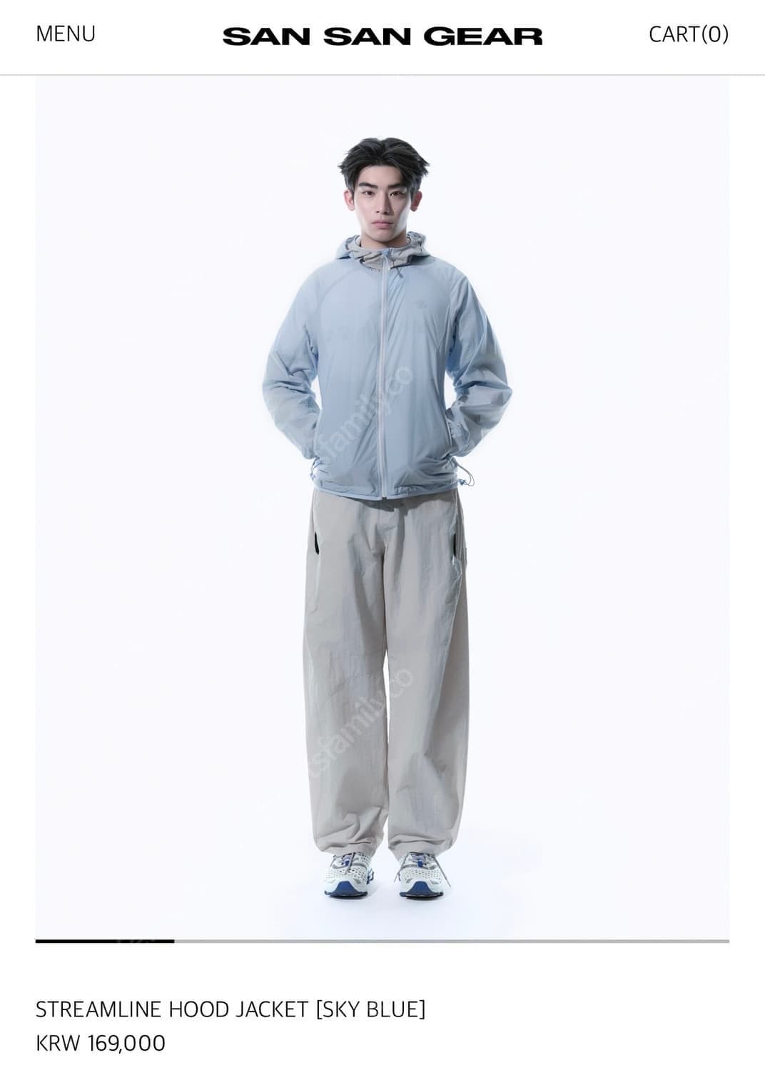 산산기어 25ss 스트림라인 후드 자켓 상품이미지2