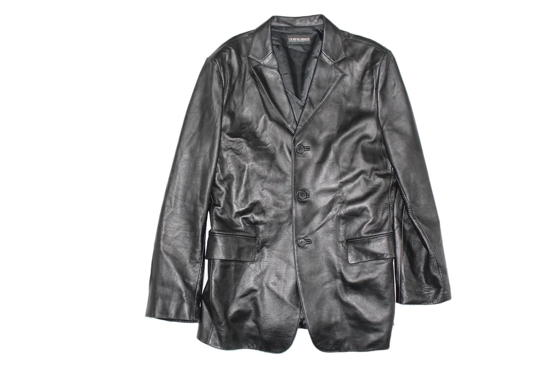 Giorgio Armani Lambskin Leather Blazer 상품이미지1