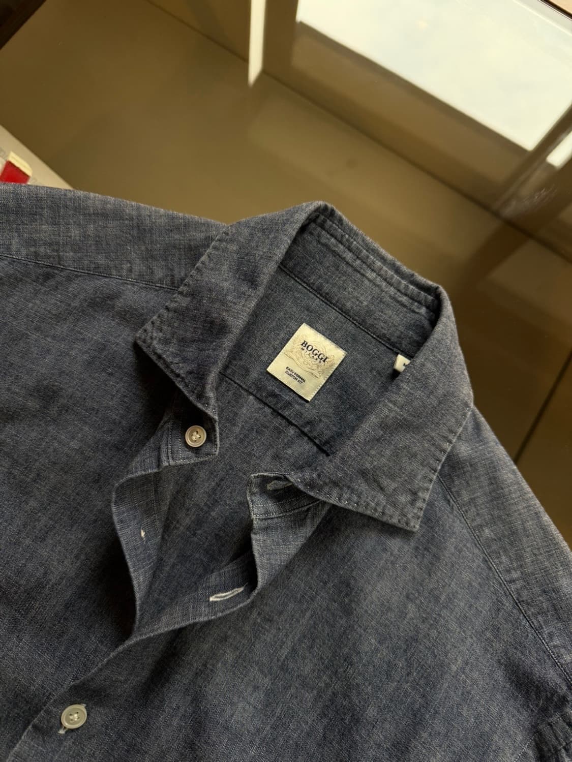 BOGGI 보기 샴브레이 셔츠 100 상품이미지8