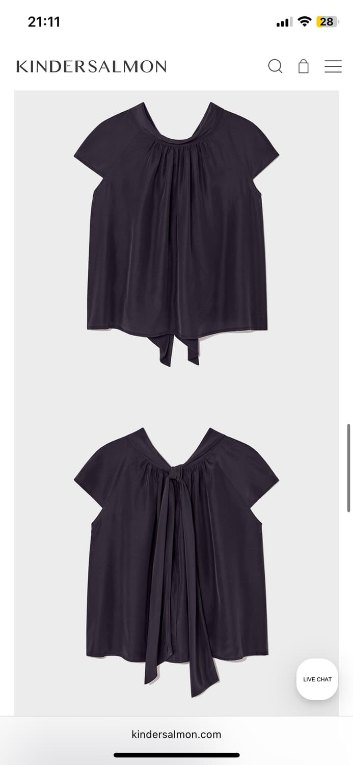 Gather blouse (dark-grey) 상품이미지2
