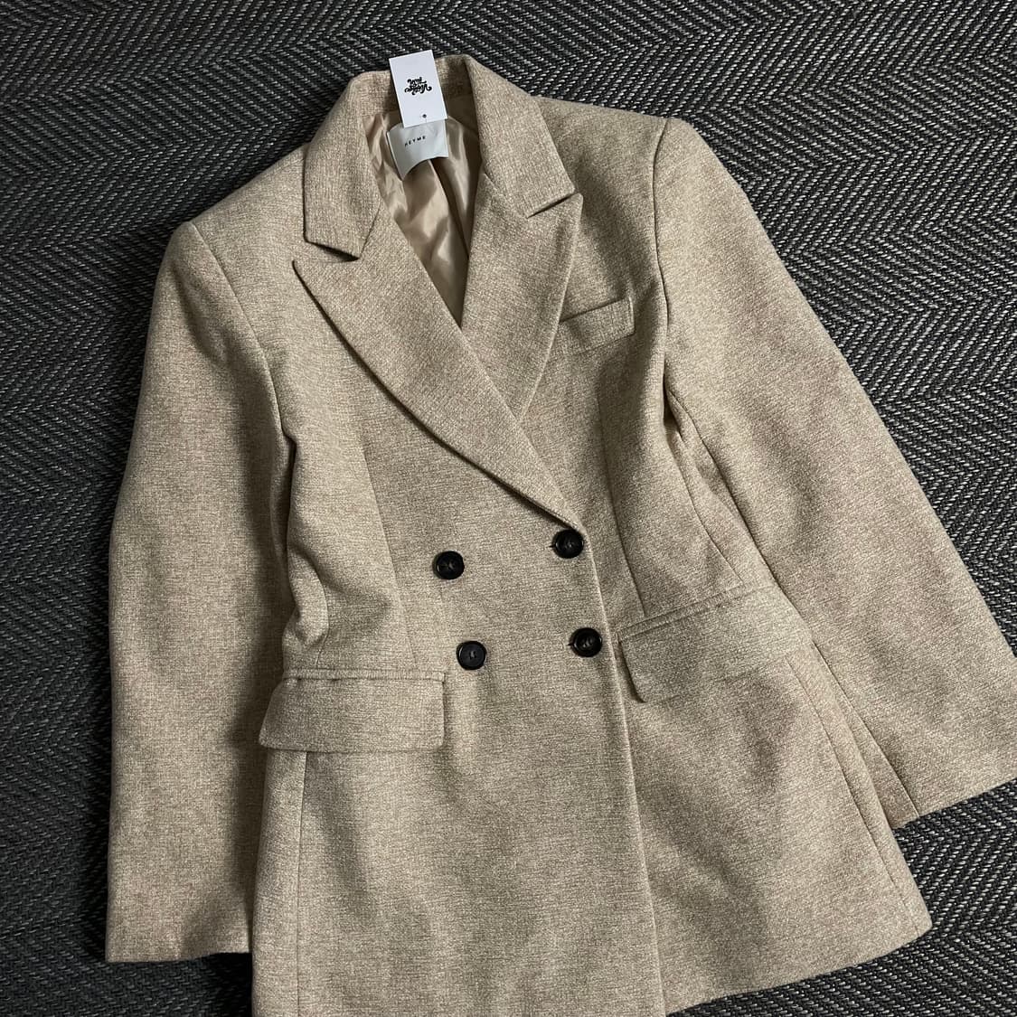 빈티지 우먼스 울 더블 하프 코트y 3250 상품이미지1