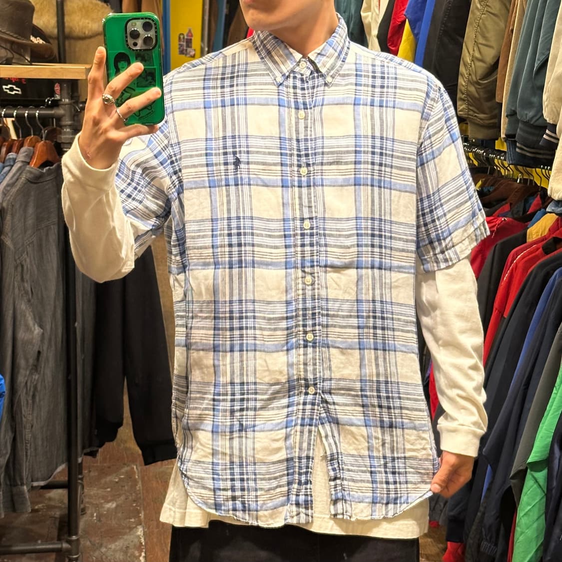 [HI] 칼하트 반팔셔츠 체크블루 상품이미지2