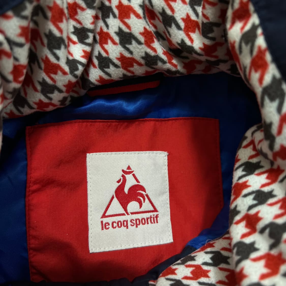 르꼬끄 덕다운 하운드투스 체크 패딩 점퍼 [네이비] L/100 상품이미지6