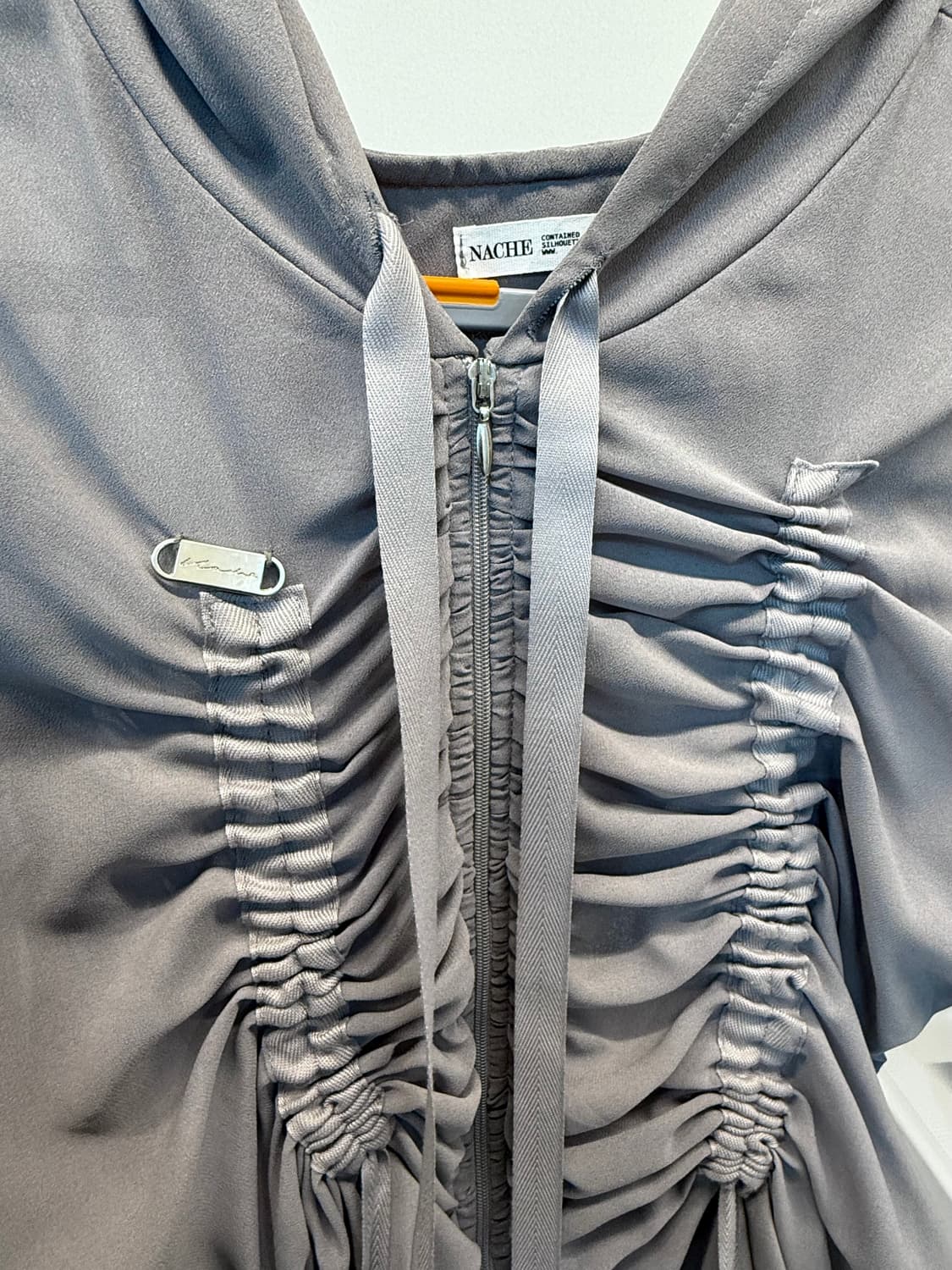 나체 셔링 쉬폰 후드집업 상품이미지4