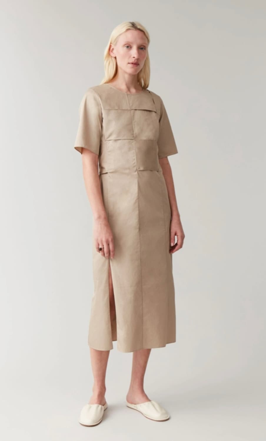 코스 우븐 패널 코튼 드레스 34사이즈 상품이미지1