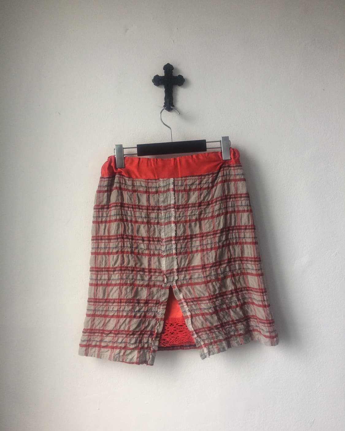 Check pattern mini skirt 상품이미지3