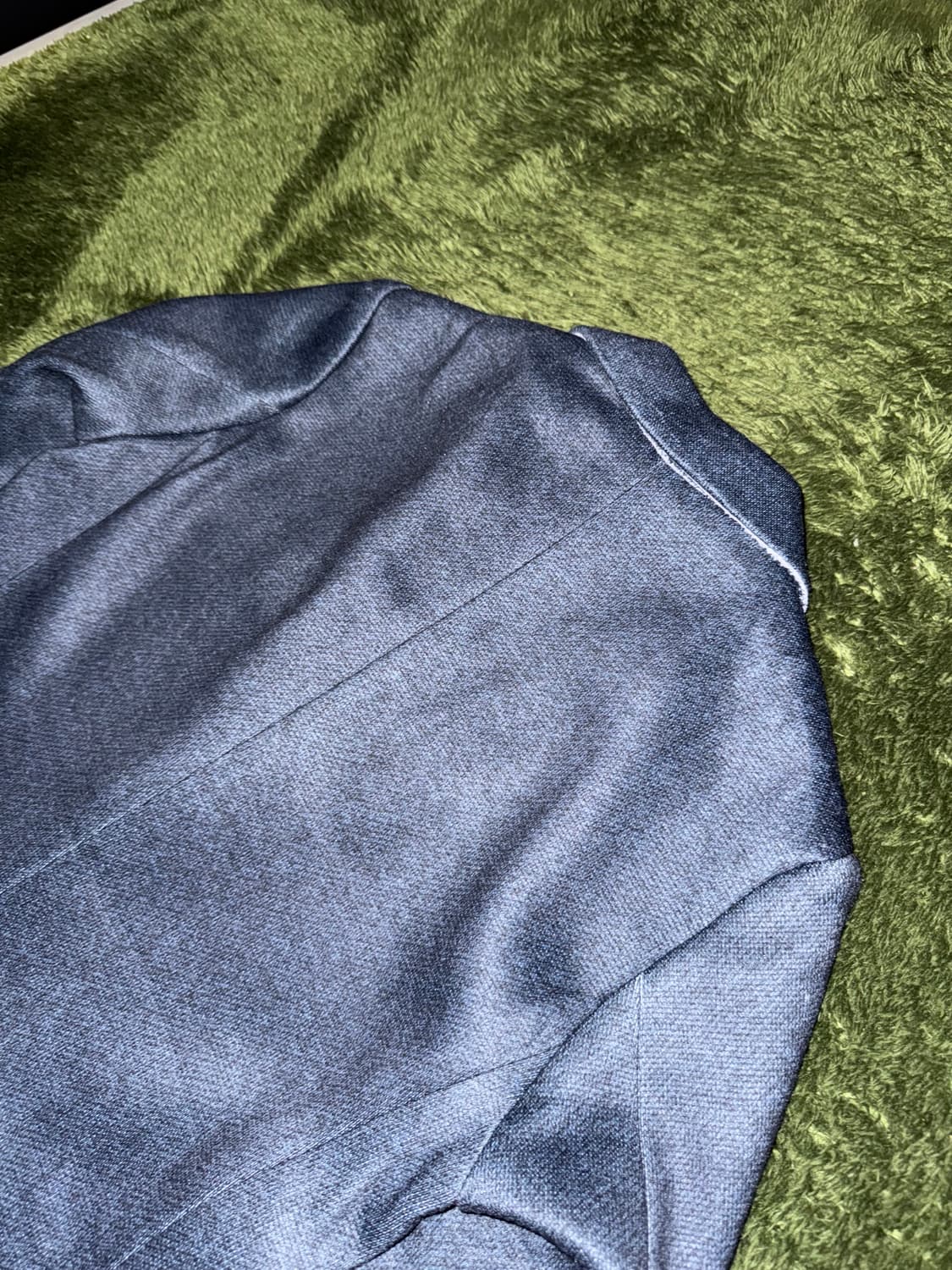 [S] BEAMS 빔즈 폴리 텍스쳐드 블레이저 자켓 네이비 상품이미지8