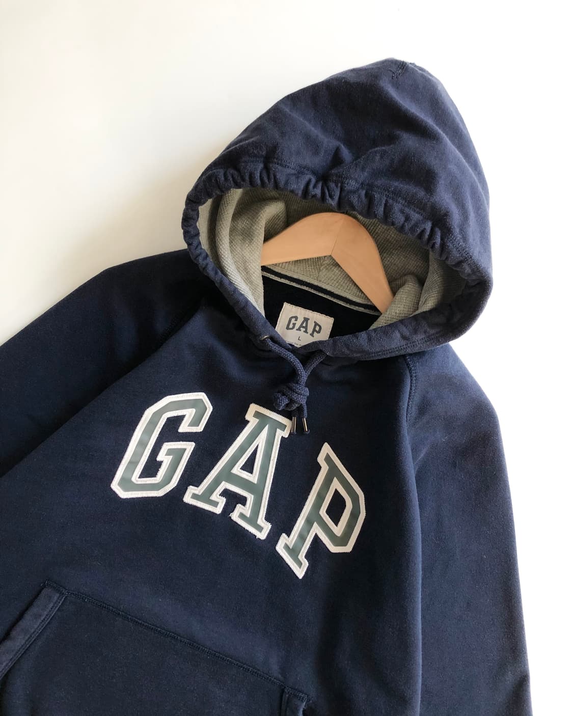 GAP 갭 네이비 컬러 로고 후드티 상품이미지2