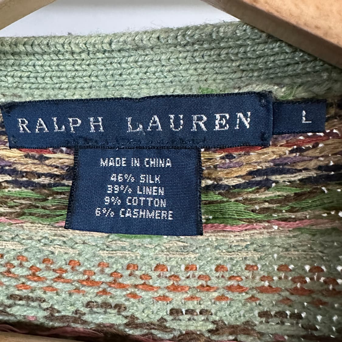 빈티지 랄프로렌 페어아일 롱 가디건 상품이미지2