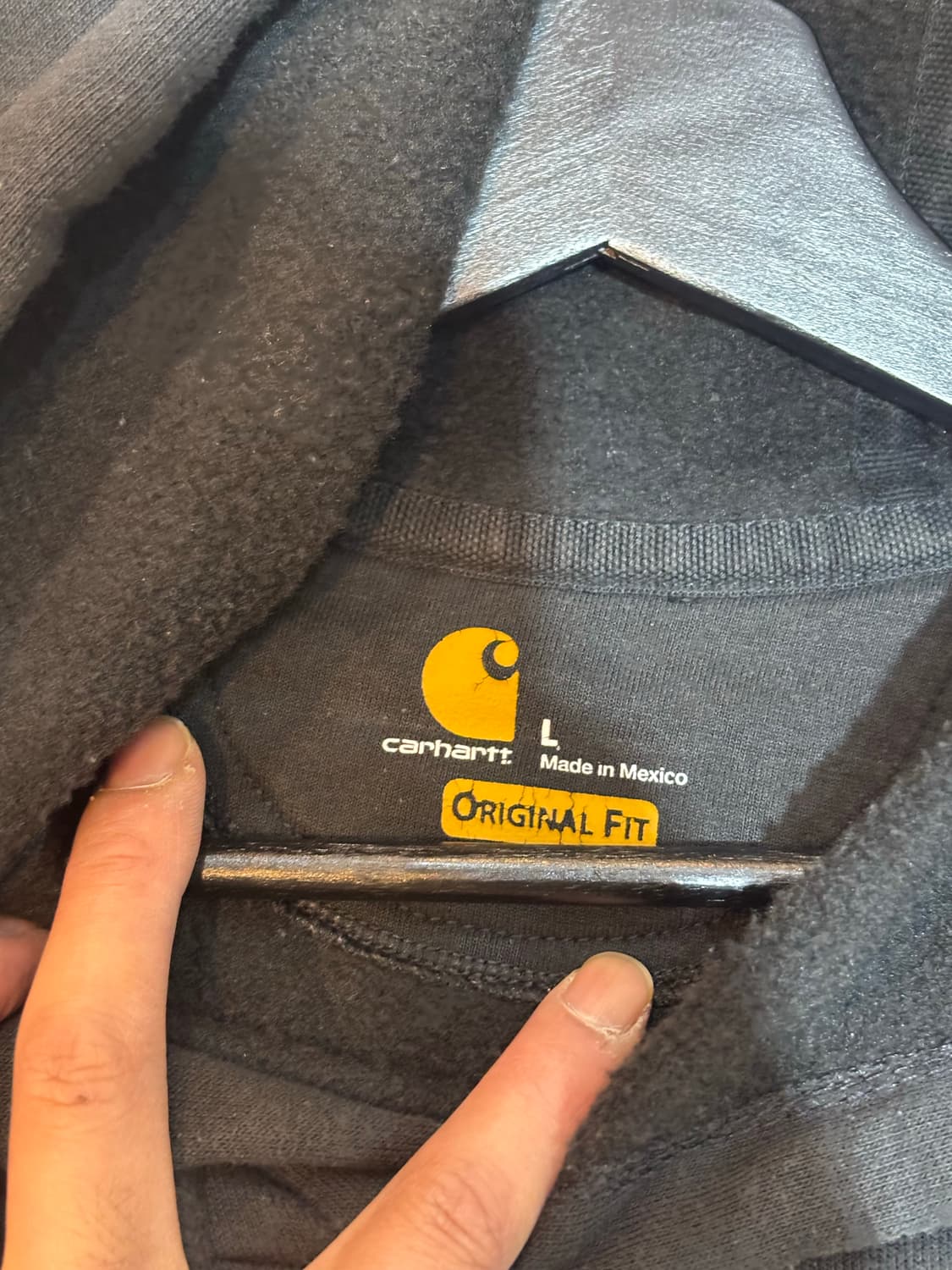 칼하트 오리지널핏 후드티 블랙 상품이미지6