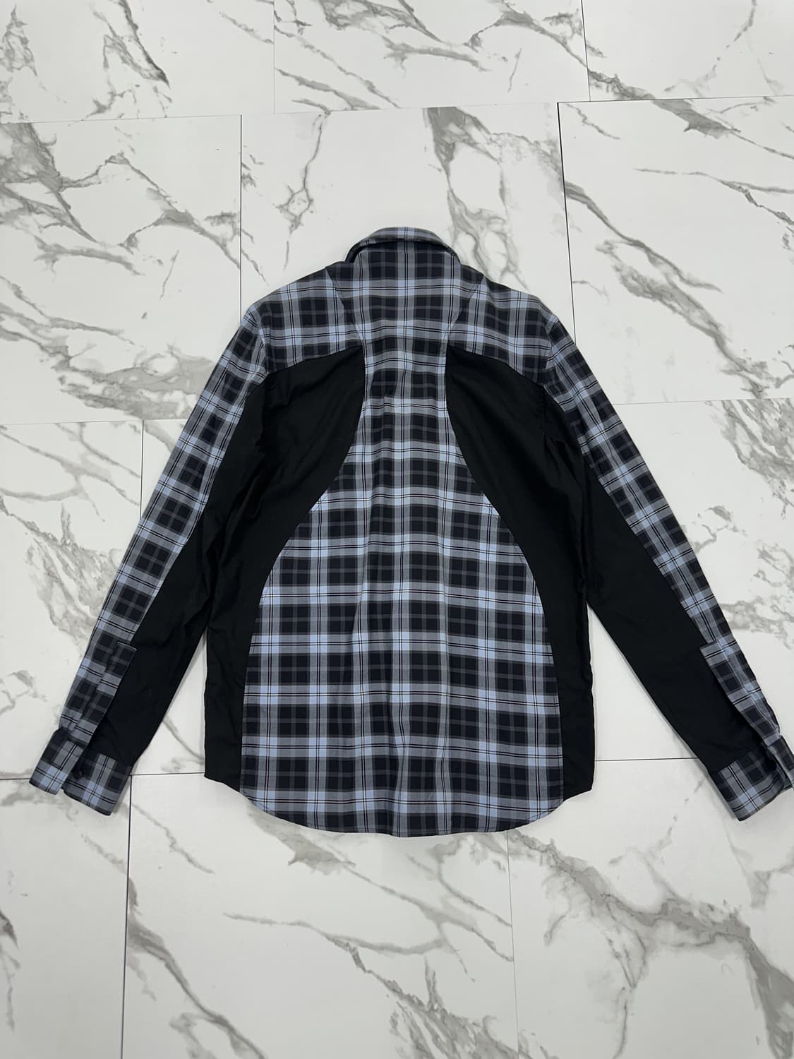 지방시 체크 배색 셔츠 상품이미지2