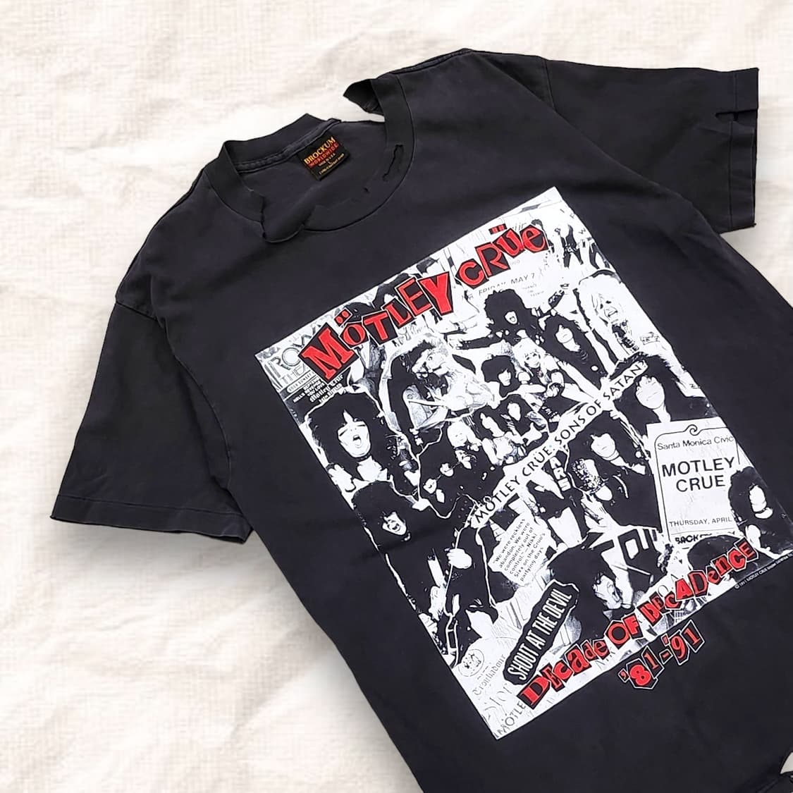 머틀리크루 91s Brockum 빈티지 디스트레드 반팔 상품이미지3