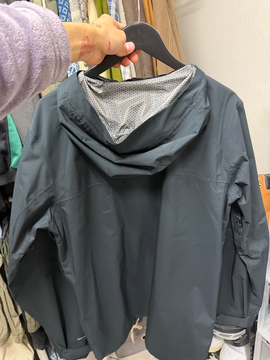 [XL] 컬럼비아 앰플리 바람막이 자켓 블랙 상품이미지10