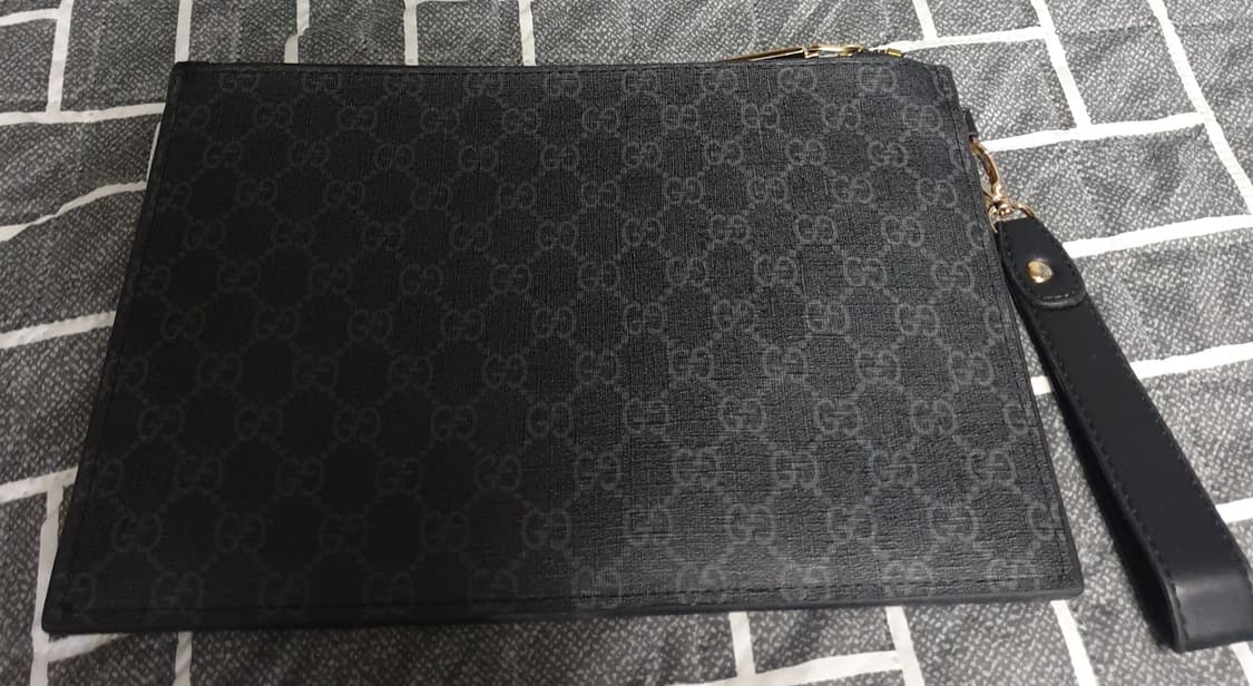 구찌 수프림 킹스네이크 캔버스 클러치백 블랙  상품이미지2