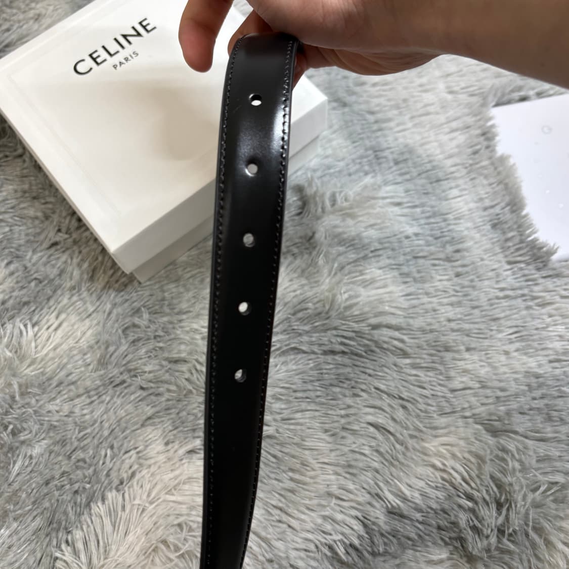 셀린느 트리옹프 벨트 뉴미듐 금장 80사이즈 상품이미지4