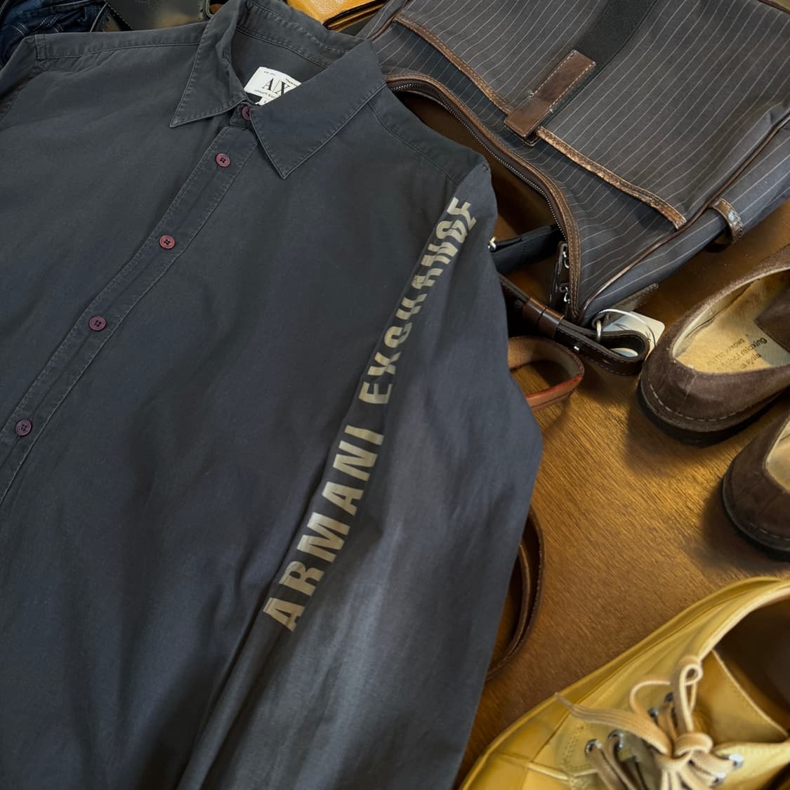 아르마니 익스체인지 암 스펠아웃 셔츠 L 상품이미지3