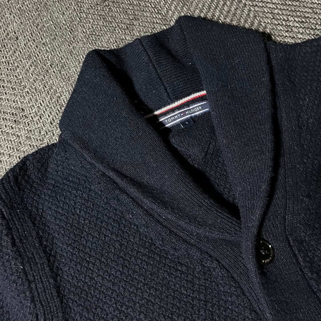 [S] TOMMY HILFIGER 타미힐피거 숄카라 니트 가디건 상품이미지3