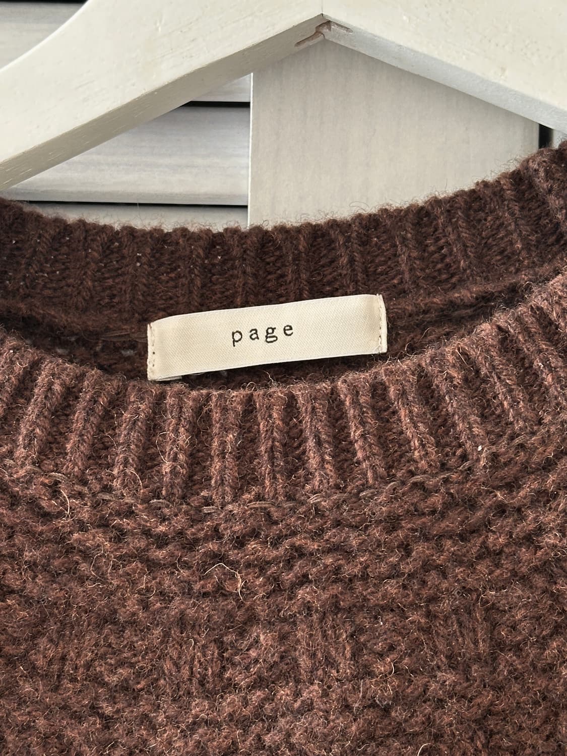 페미니크 page 브라운 짜임 니트  상품이미지3