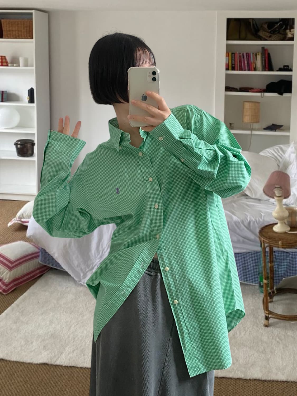 폴로 랄프로렌 체크 셔츠 (Man XL) 상품이미지1