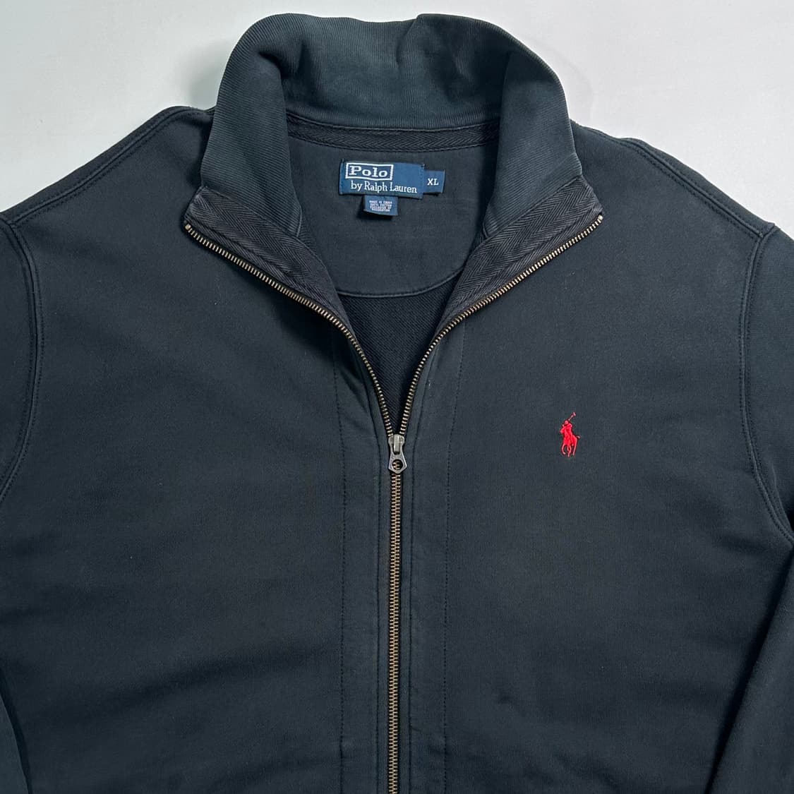폴로 랄프로렌 블랙 코튼 스웻 집업 상품이미지2