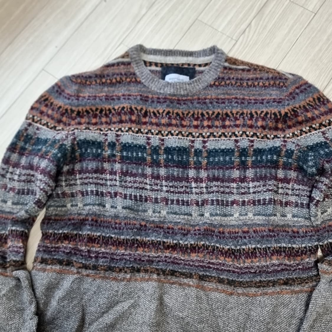 시리즈 빈티지 패턴 니트 스웨터(100) 상품이미지2