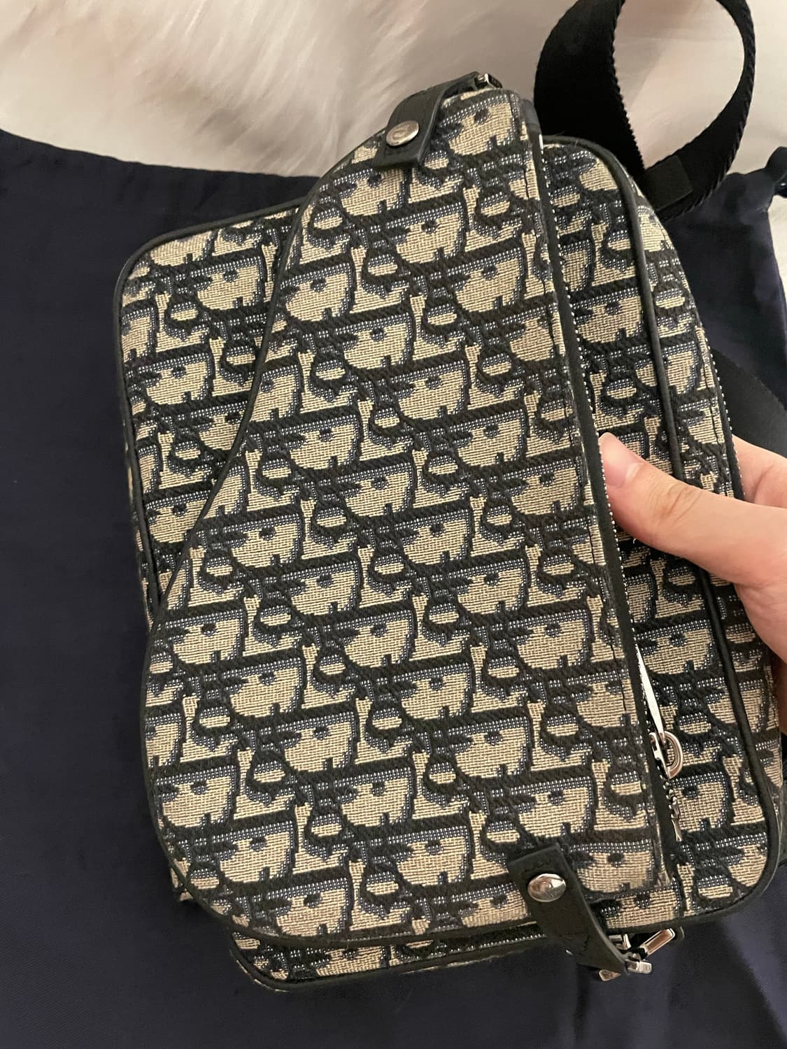 디올 오블리크 트리플 새들 메신저백 가방 상품이미지5