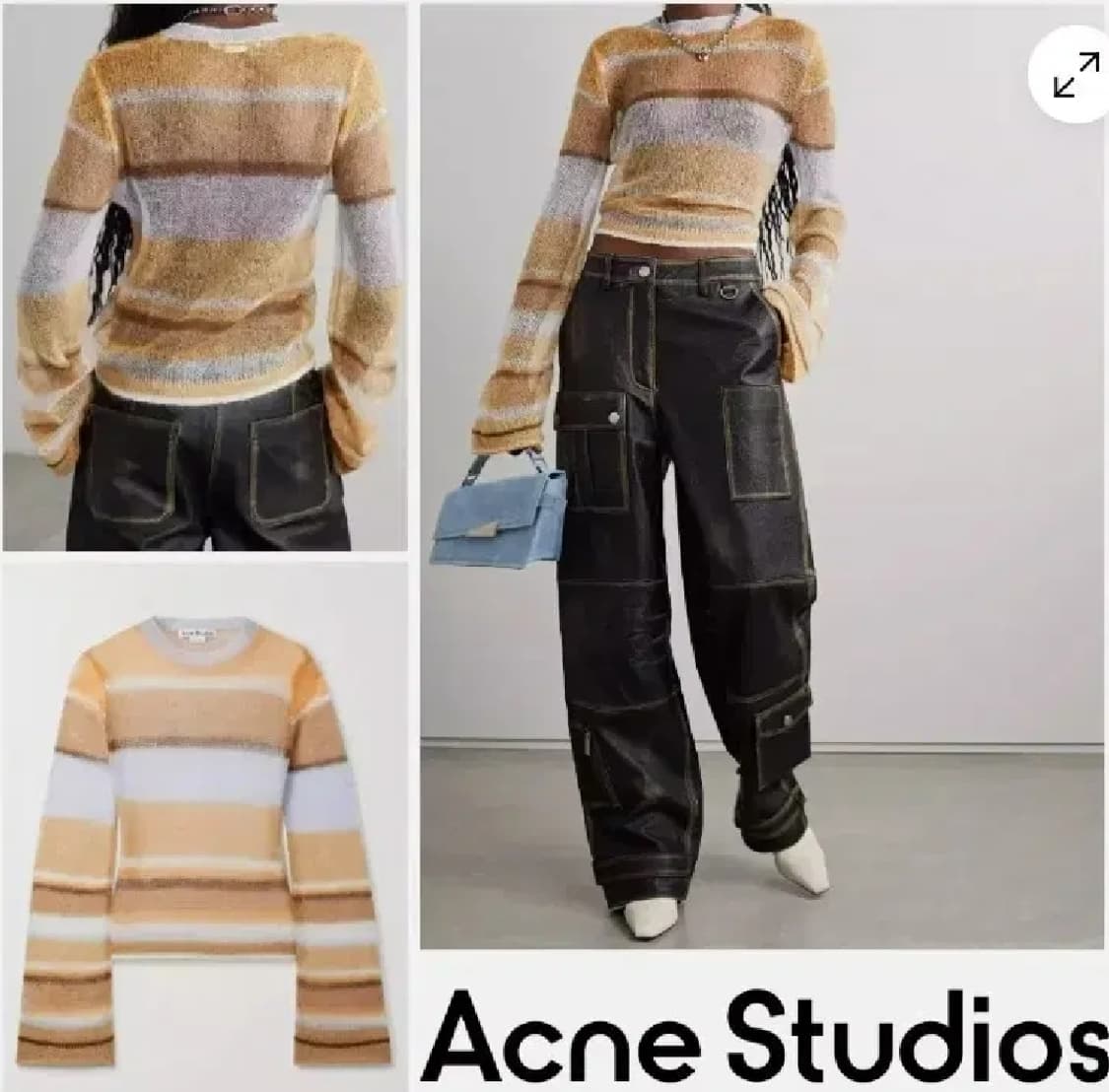 정품 새제품 아크네스튜디오 여리여리 얇은 시스루 니트 m사이즈 상품이미지2