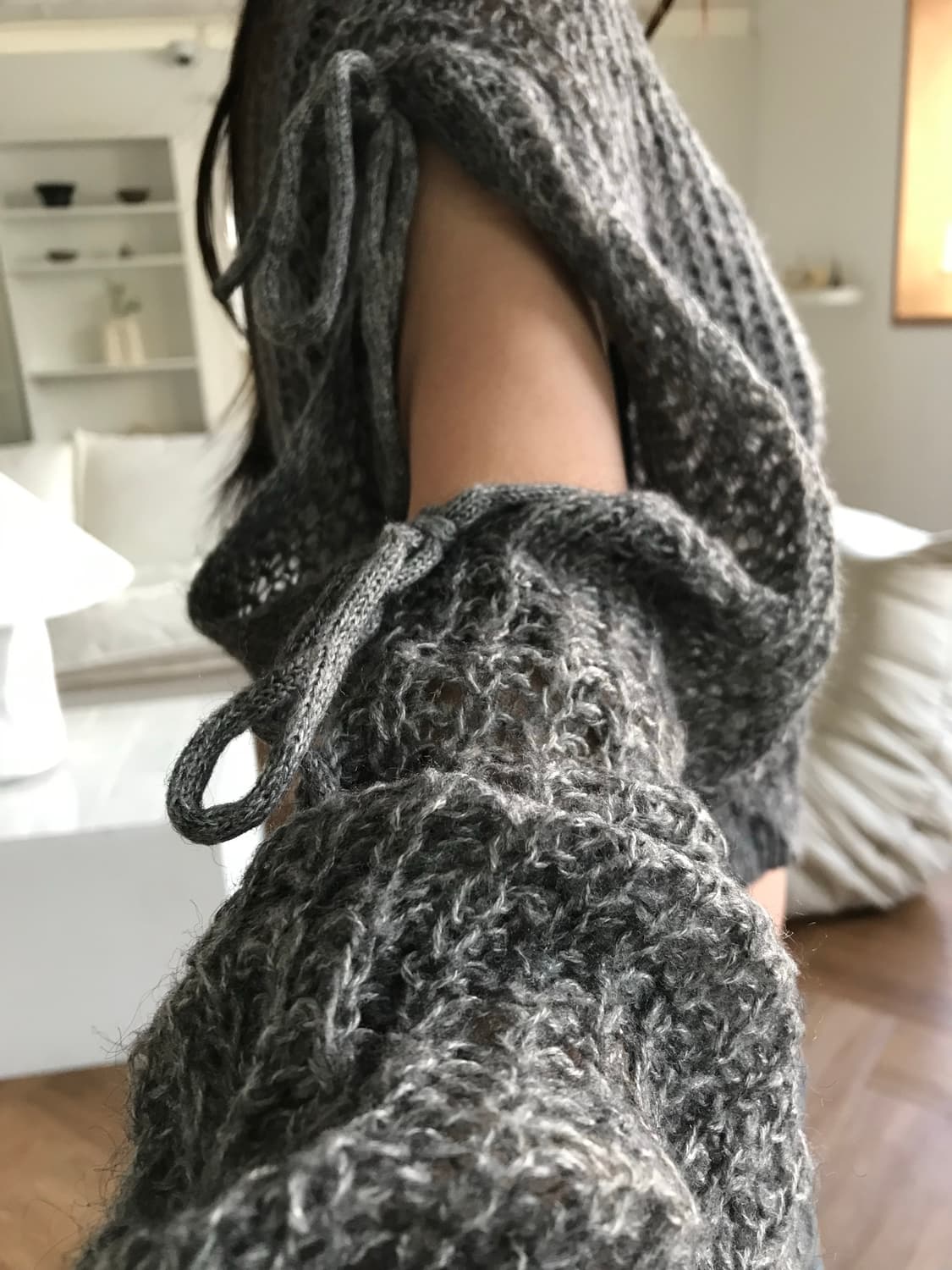 vintage grey ribbon knit 상품이미지1