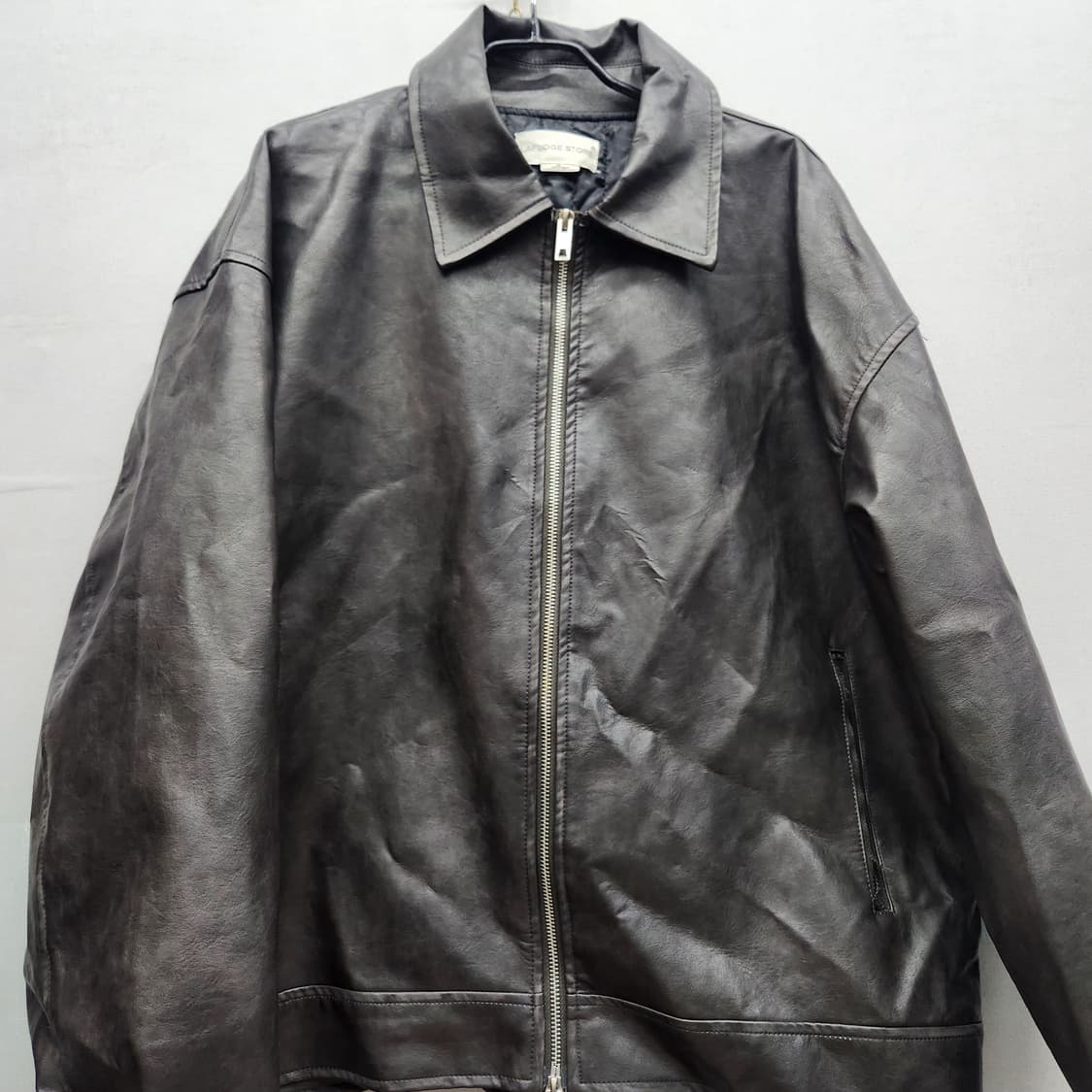 라퍼지스토어 빈티지 워싱 레더 자켓 L(XL) 상품이미지2