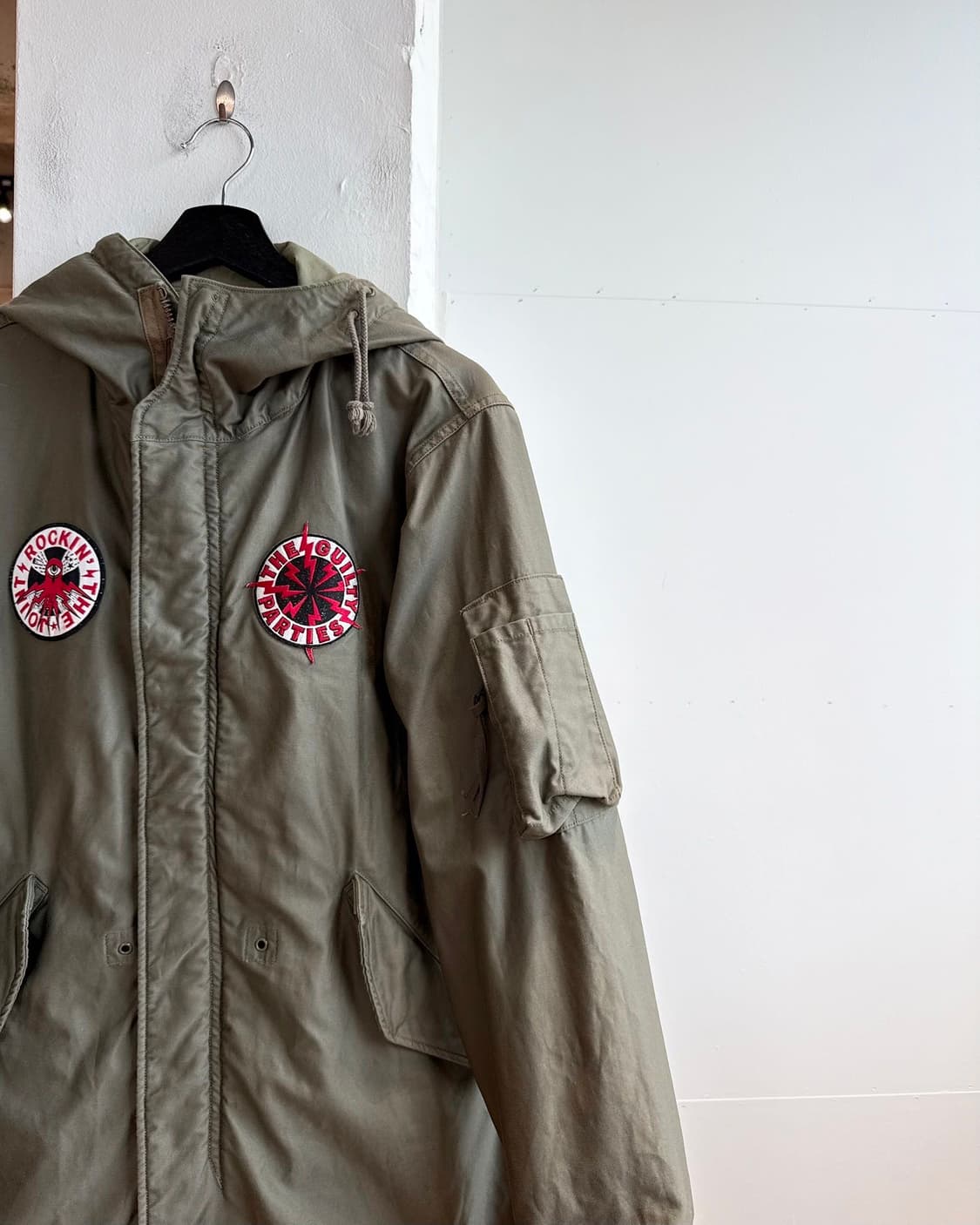 와코 마리아 x 프린스 버스터 카키 m48 모즈 코트 상품이미지5