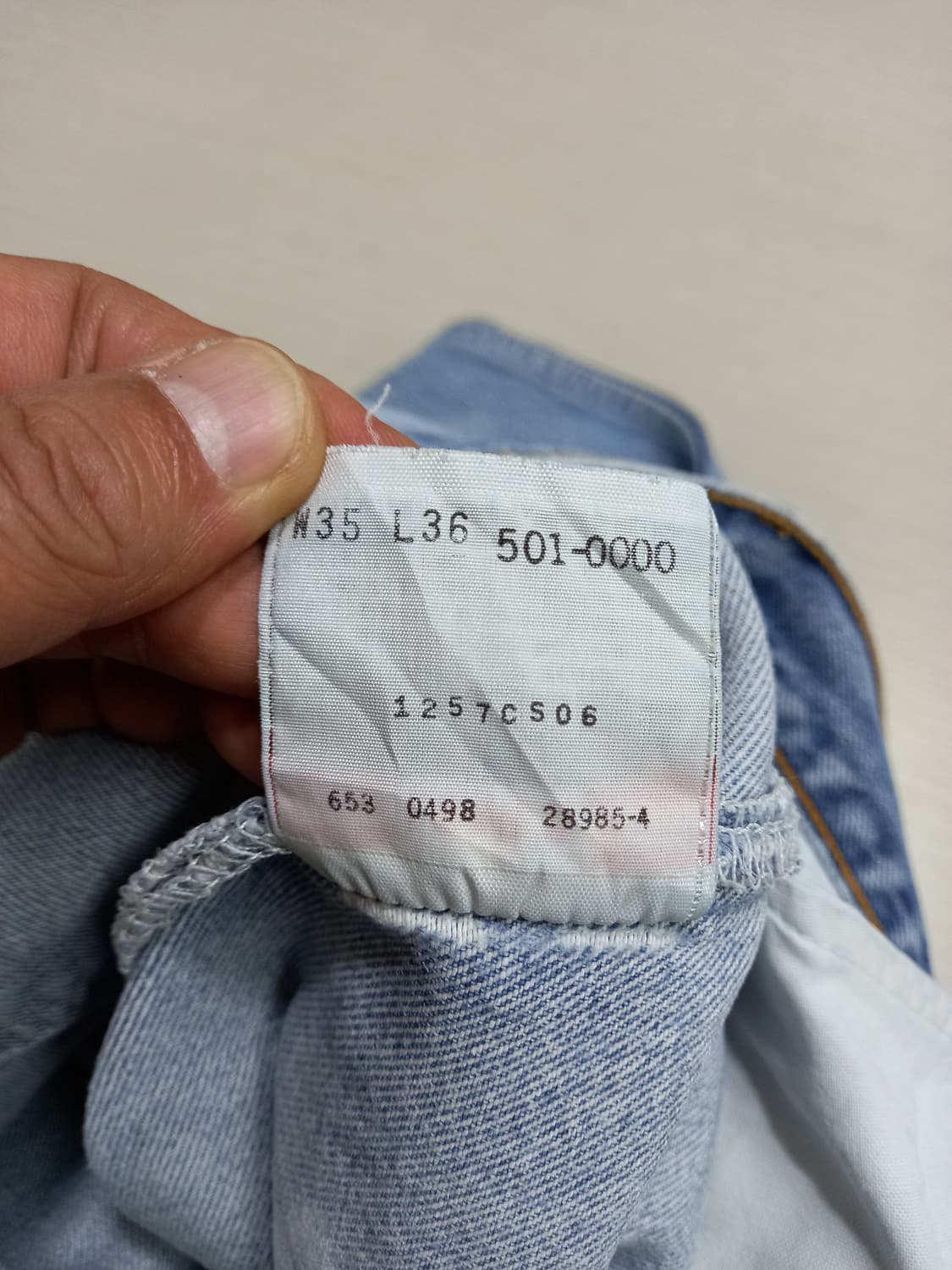 34 90's 리바이스501xx USA 일자진 커스텀 34-543 상품이미지9