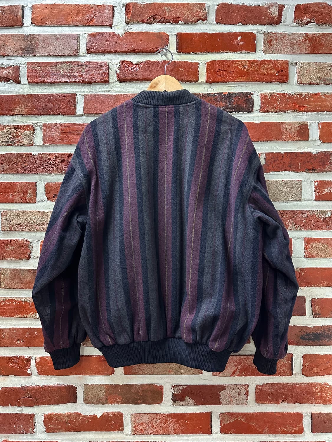 (105)90s 라코스테 리버시블 울 블루종 상품이미지6