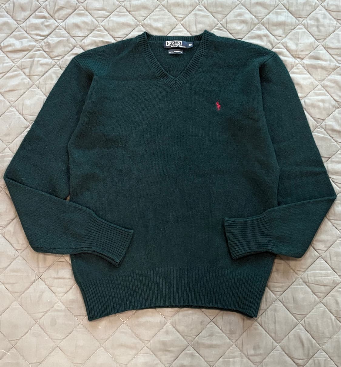 Polo 폴로랄프로렌 90‘s 딥그린 니트 상품이미지1