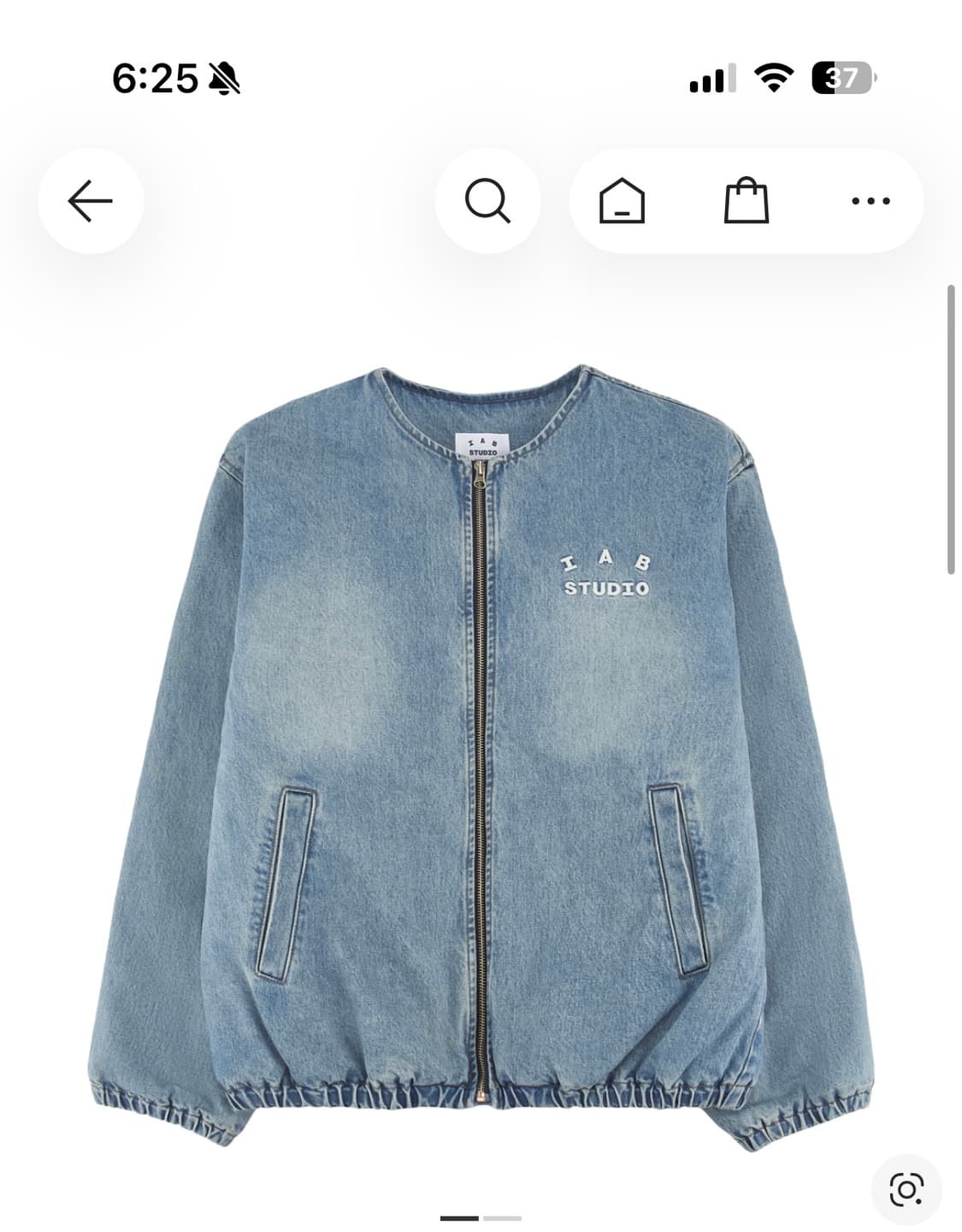 아이앱 데님 봄버 자켓 상품이미지1