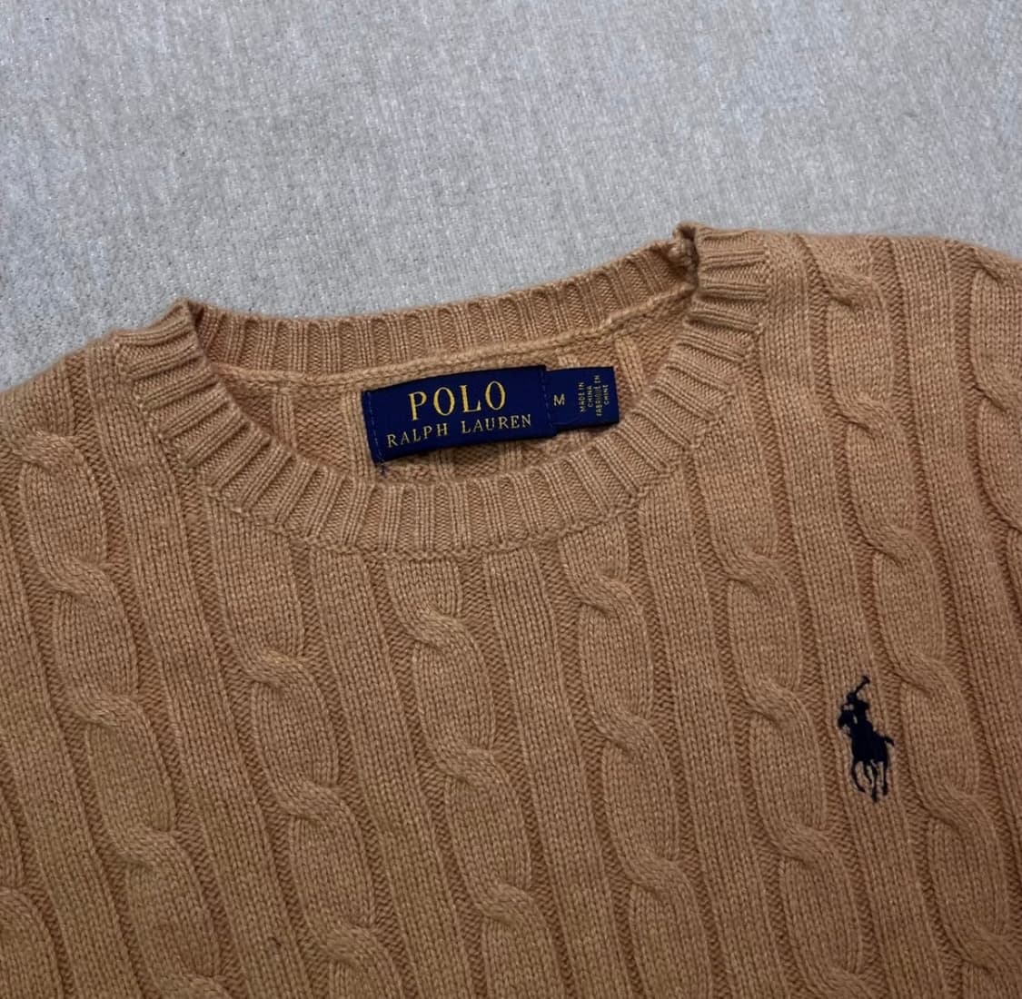 폴로랄프로렌 울 꽈배기 니트 M 상품이미지2