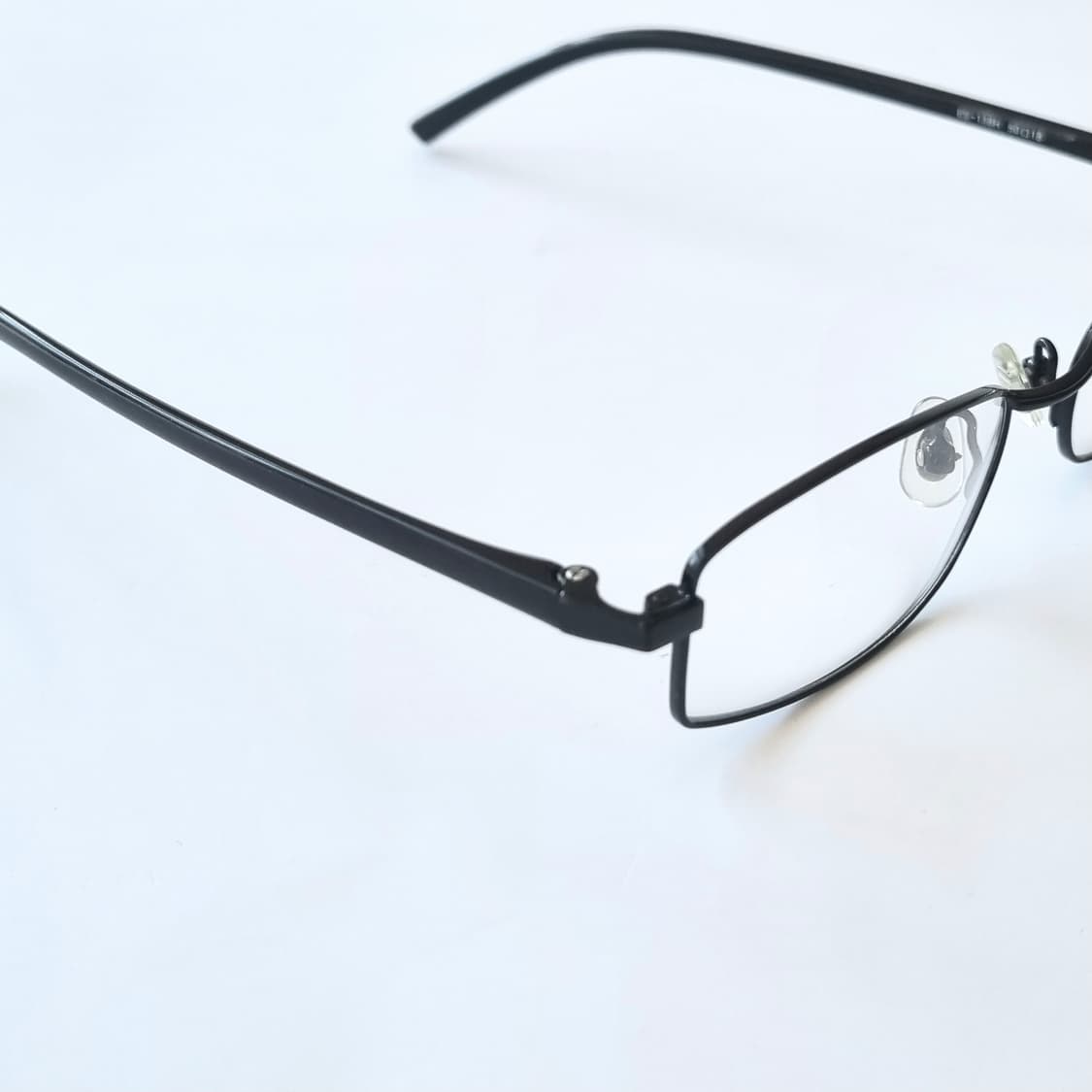 데드스탁 지적인 무드 매트 블랙 슬림 메탈 안경테 676 상품이미지6