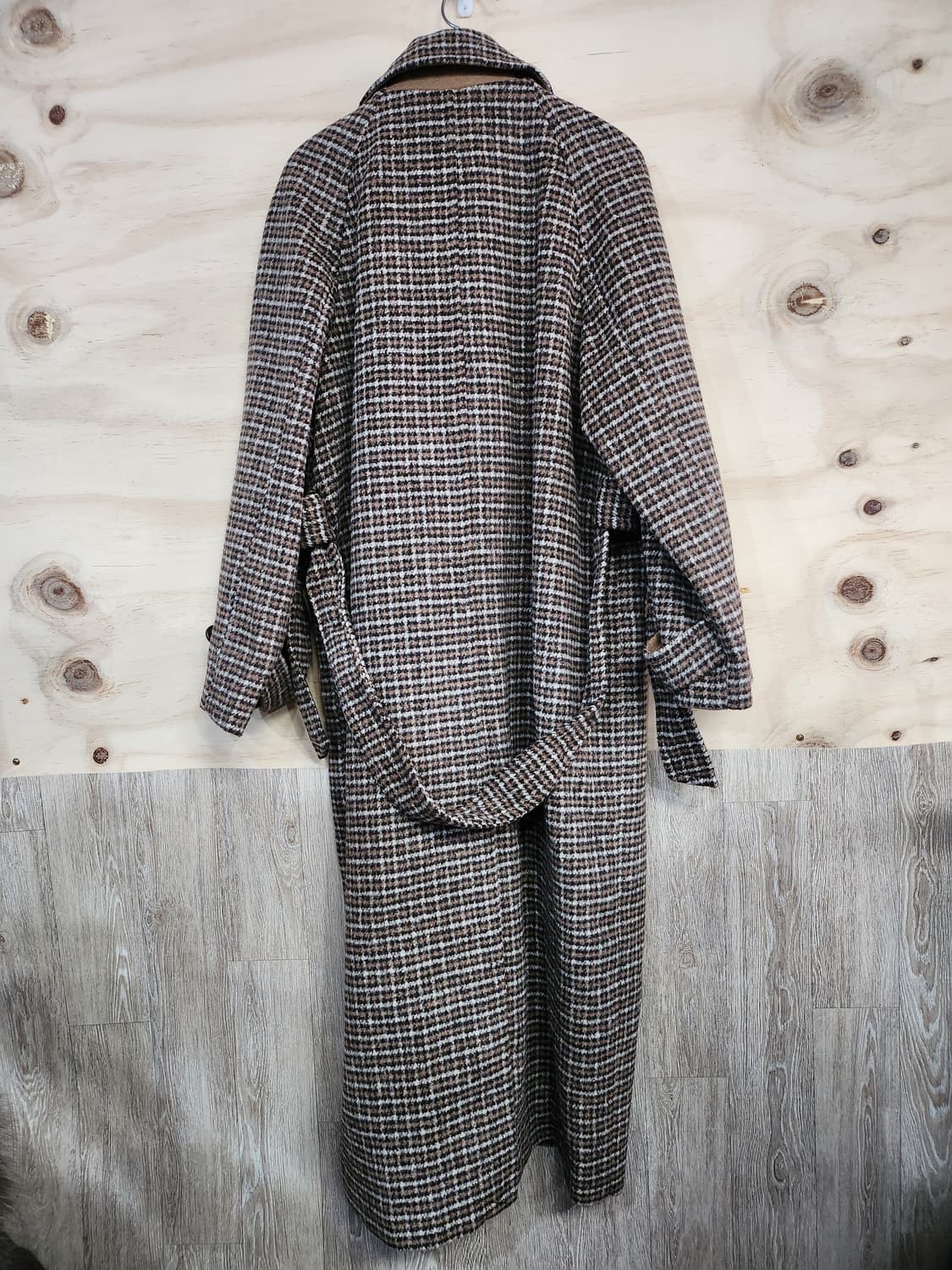 1014) 에잇세컨즈 체크 롱코트 상품이미지2