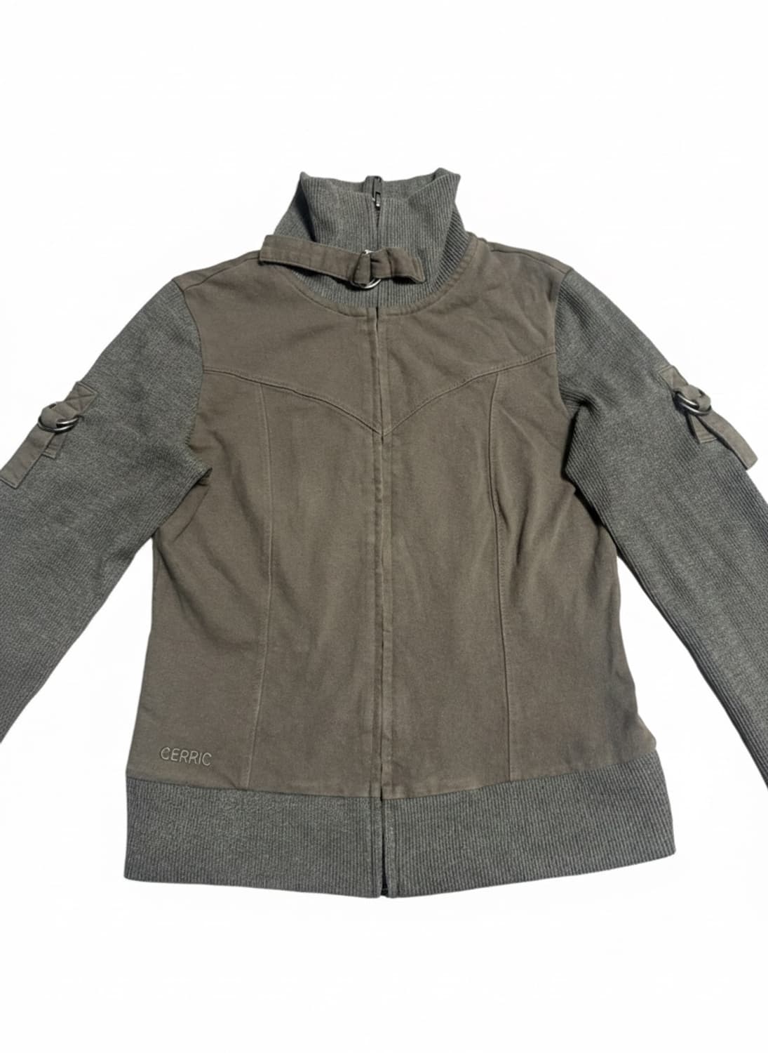 세릭 24FW BIZO DETAIL ZIP UP 카키 상품이미지1