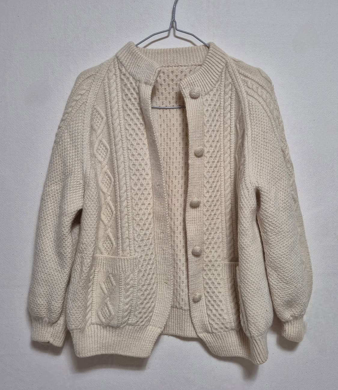 한림수직 아이보리 가디건. 상품이미지2