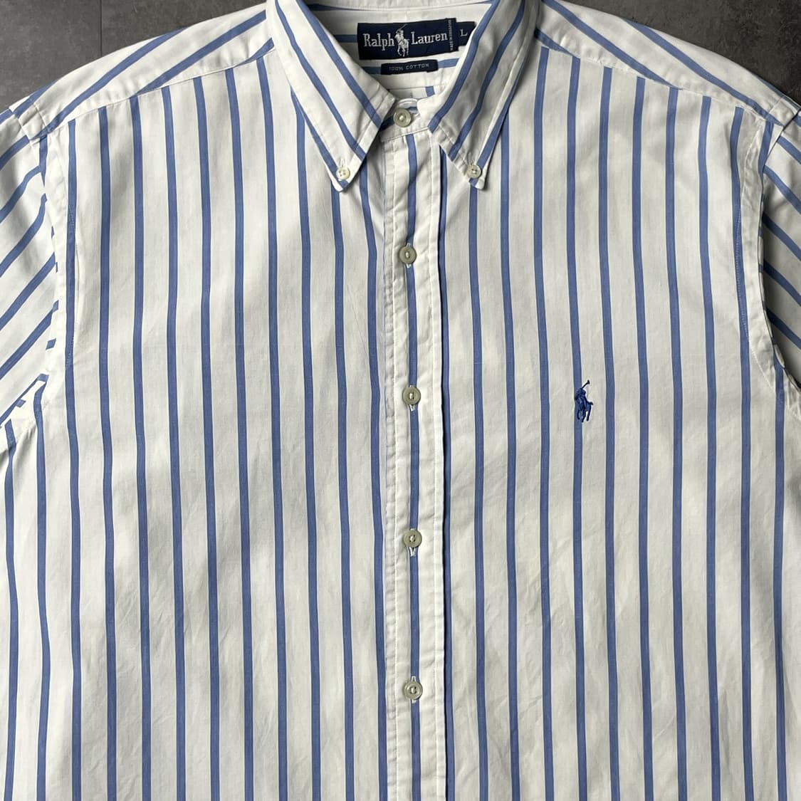 RALPH LAUREN 랄프로렌 스트라이프 코튼 반팔셔츠 A01207 상품이미지3