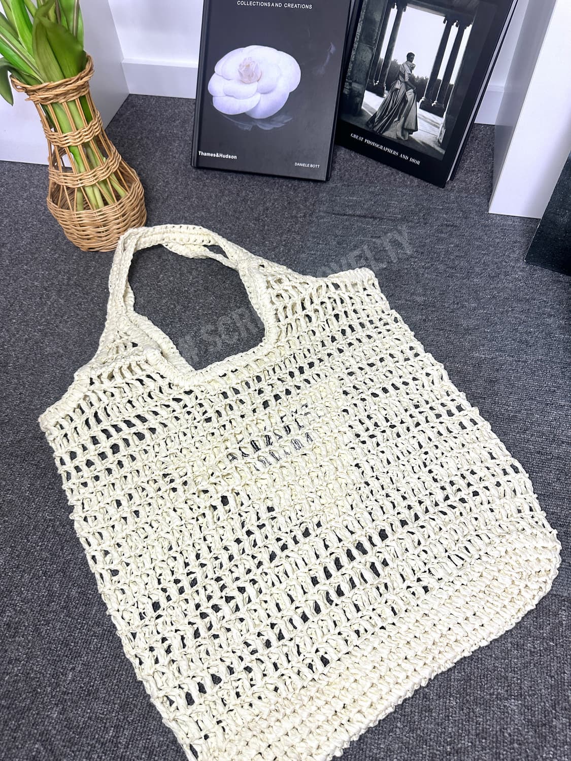 프라다 뷰티 라탄백 에코백 아리보리 세일가 무료배송 상품이미지5