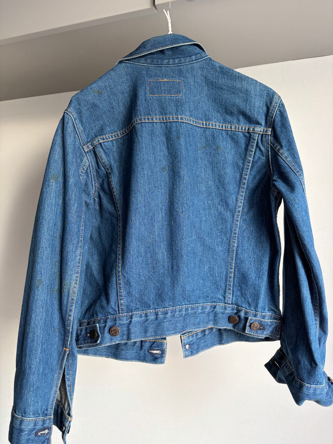 리바이스 오렌지탭 데님 자켓 m  made in u.s.a 상품이미지4