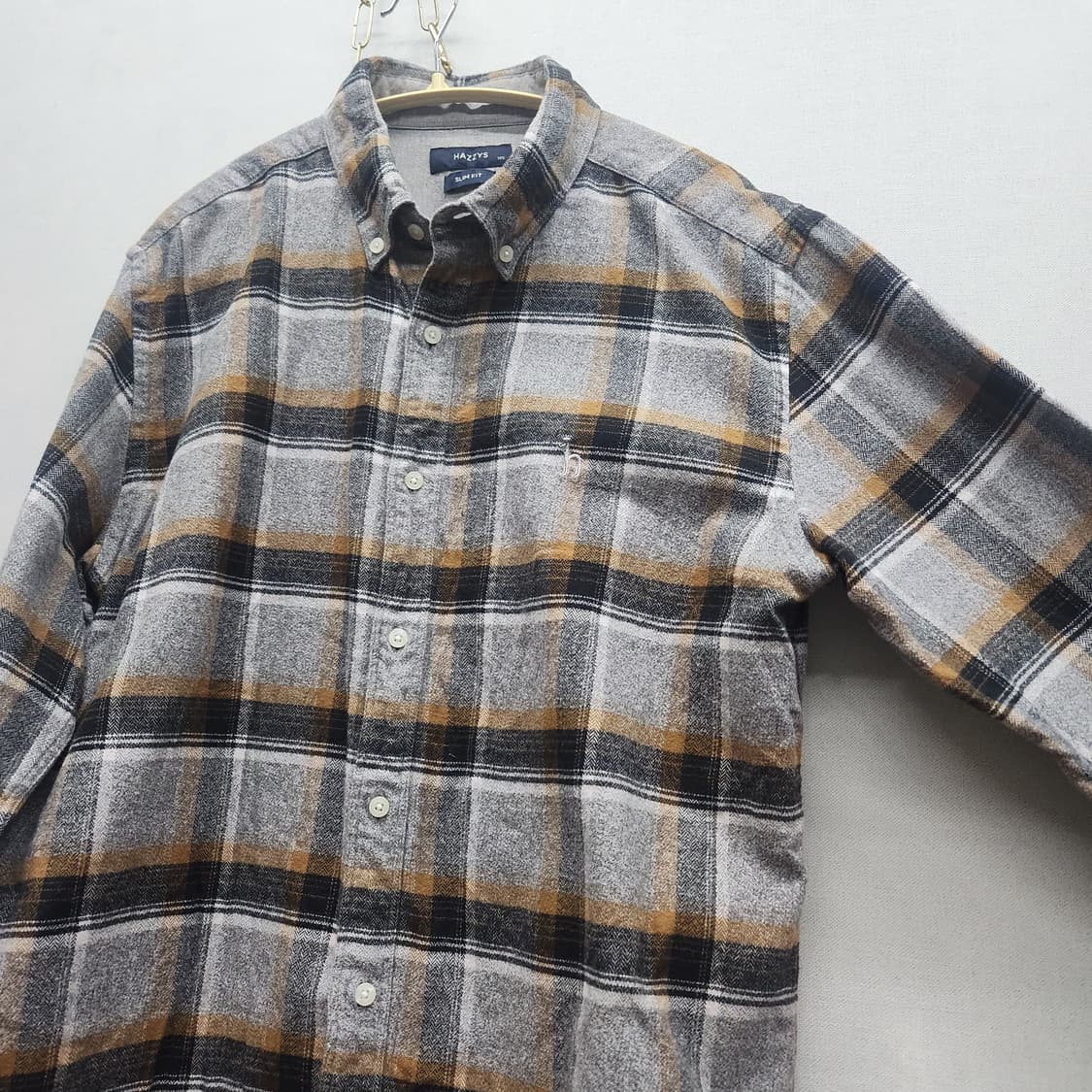 헤지스 로고 체크 셔츠 105(L) 상품이미지3